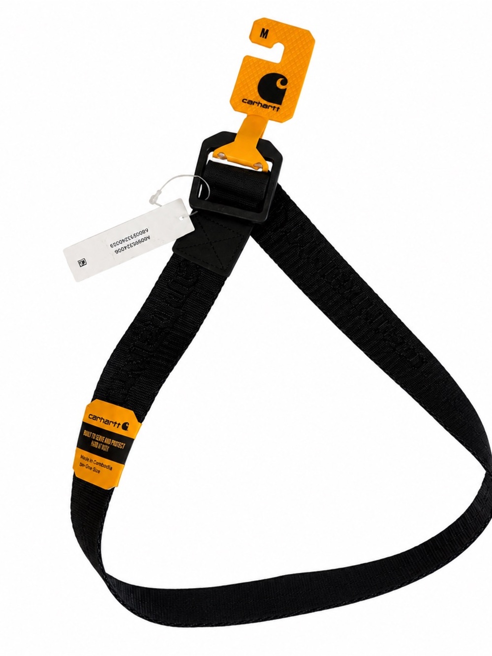 Carhartt Yellow & Black Belt With Guide Tag NWT